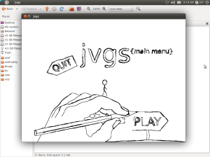 JVGS main menu